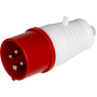 Силова вилка 3P+PE 16А 380В переносна IP44 червона [p011004] E.NEXT e.plug.pro.4.16