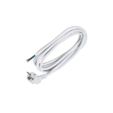Кабель с вилкой 3x1мм.кв 1,5м с заземлением белый [NX501001] Neomax
