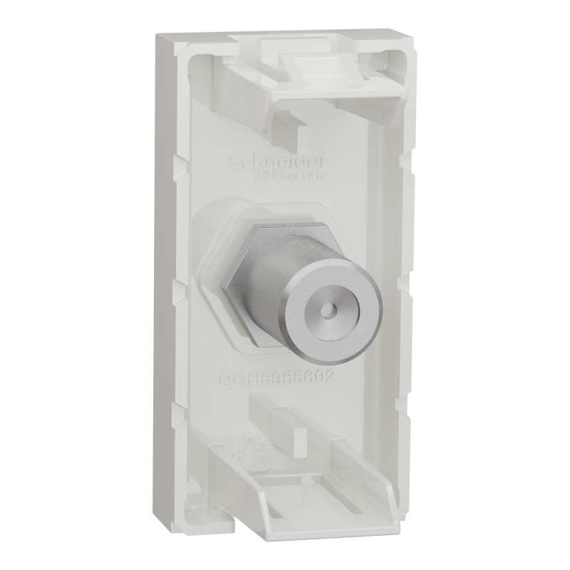 Розетка Coaxial F-type 1 модуль біла [NU346818] ABS-UV Unica New Шнейдер Електрік