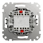 Двухклавишный переключатель черный [SDD114108] ABS-UV Sedna Design&Element Шнейдер Электрик