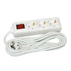 Удлинитель с выключателем 5м 3 гнезда 2Р+PЕ IP20 [WYP10-16-03-05-GS-N-U] STANDART UEC