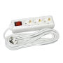 Удлинитель с выключателем 5м 3 гнезда 2Р+PЕ IP20 [WYP10-16-03-05-GS-N-U] STANDART UEC