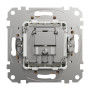 Розетка R/TV/SAT конечная 4дБ бежевый 73х73х41mm ABS-UV [SDD112481] Sedna Design & Elements Schneider Electric