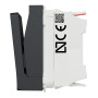 Выключатель карточный с подсветкой 10А 2 модули антрацит [NU328354] ABS-UV Unica New Шнейдер Электрик