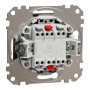 Двухклавишный переключатель черный [SDD114108] ABS-UV Sedna Design&Element Шнейдер Электрик