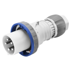 Силовая вилка 2P+E 63А 230В переносная IP67 синяя [GW61048H] IEC 309 HP GEWISS