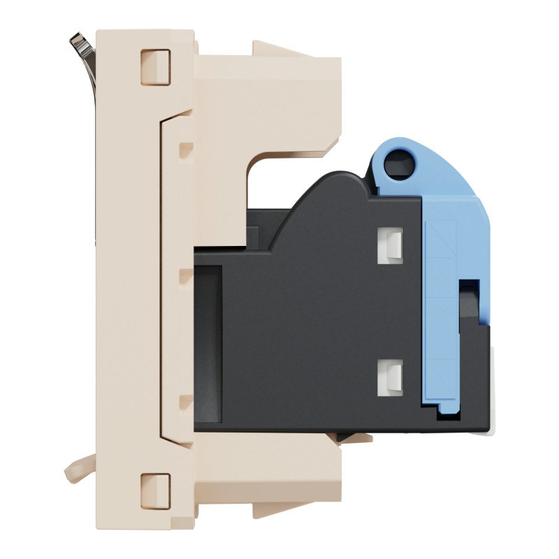 Розетка компьютерная RJ45 категория 6UTP 1 модуль бежевая [NU341444] ABS-UV Unica New Шнейдер Электрик