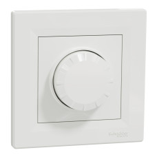 Поворотный LED диммер RC 3-370Вт ASFORA 83x83x47mm белый [EPH6800121] Schneider Electric