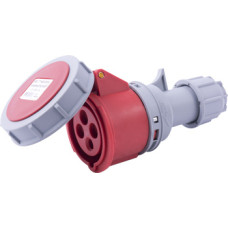 Силовая розетка 3P+PE 16А 400В переносная IP67 красная [i082014] E.NEXT e.socket.214.16.67