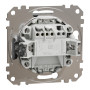 Картковий вимикач 10А Алюміній 73х73х45mm ABS-UV [SDD113121] Sedna Design & Elements Schneider Electric