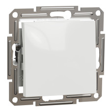 Выключатель одноклавишный ASFORA 71x71x43mm белый [EPH0170121] Schneider Electric