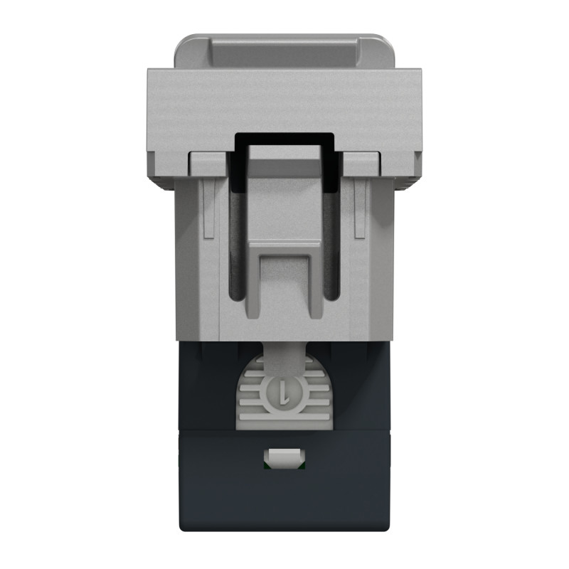 Розетка компьютерная RJ45 категория 6STP 1 модуль алюминий [NU341630] ABS-UV Unica New Шнейдер Электрик