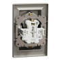 Розетка двойная с заземлением Asfora бронза ABS [EPH9900169] Шнейдер Электрик