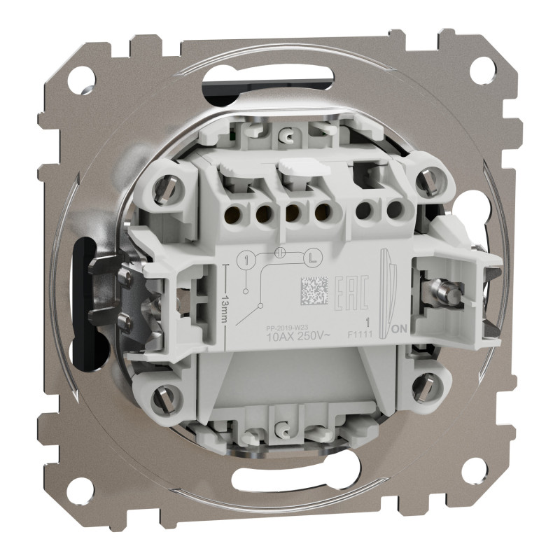 Картковий вимикач 10А Чорний 73х73х45mm ABS-UV [SDD114121] Sedna Design & Elements Schneider Electric