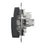 Картковий вимикач 10А Чорний 73х73х45mm ABS-UV [SDD114121] Sedna Design & Elements Schneider Electric