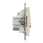Розетка RJ45 кат.6 UTP -TV бежевая [SDD112469T] ABS-UV Sedna Design&Element Шнейдер Электрик