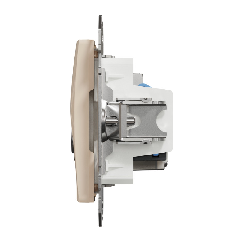 Розетка RJ45 кат.6 UTP -TV бежевая [SDD112469T] ABS-UV Sedna Design&Element Шнейдер Электрик