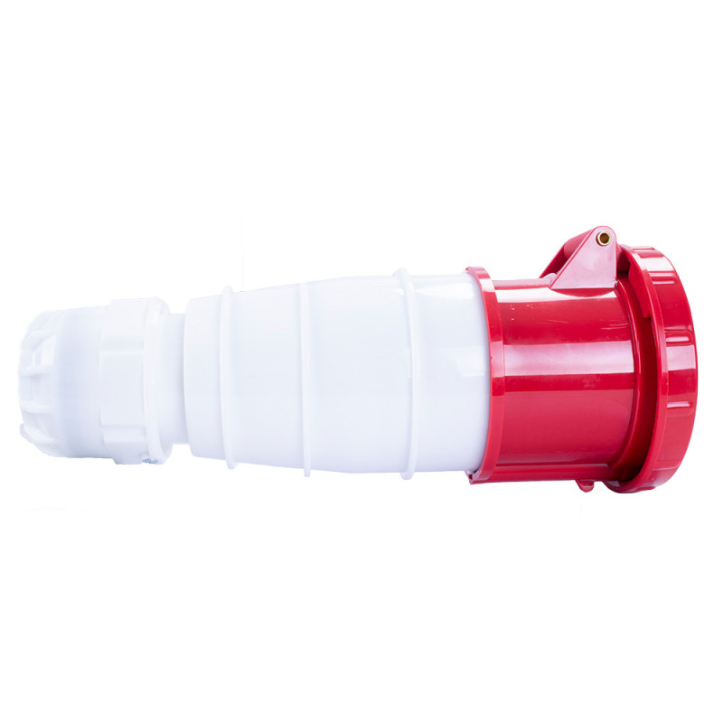 Силова розетка 3P+N+PE 125А 380В переносна IP67 червона [p012027] E.NEXT e.socket.pro.5.125