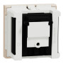 Розетка R-TV SAT одинарная 2 модуля бежевая [NU345444] ABS-UV Unica New Шнейдер Электрик