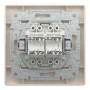 Розетка компьютерная с рамкой RJ45 UTP кат.6 Asfora слоновая кость ABS [EPH4800123] Шнейдер Электрик