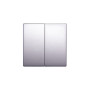 Клавиша двойная 61x61x8мм алюминий [ins0040096] e.lux.11021L.pn.aluminium E.NEXT