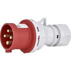 Силовая вилка 3P+PE 32А 400В переносная IP44 красная [4482020] EV-3243 ETI