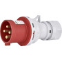 Силовая вилка 3P+PE 32А 400В переносная IP44 красная [4482020] EV-3243 ETI