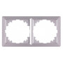 Рамка 2-постова 152х81х9,5мм алюміній [ins0040090] E.NEXT e.lux.10044L.2.fr.aluminium
