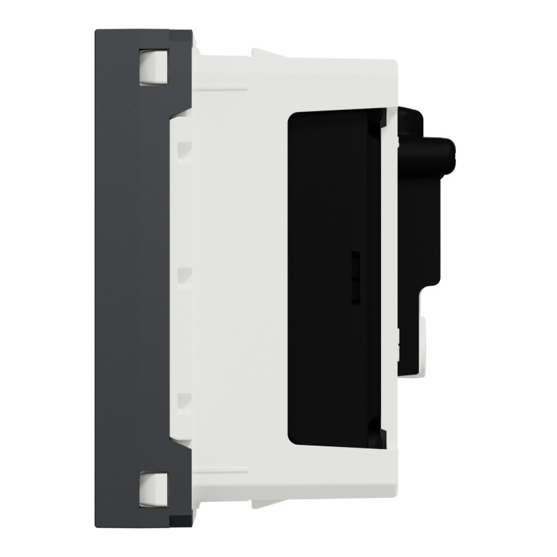 Розетка TV R Черный 45х45х28mm ABS-UV [NU345154] Unica New Schneider Electric