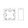 Коробка для накладного монтажу 80x80x42mm белая [4058075843561] Ledvance SURFACE MOUNT FRAME