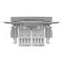 Розетка комп'ютерна RJ45 UTP кат.5Е Asfora сталь ABS [EPH4400162] Шнейдер Електрік