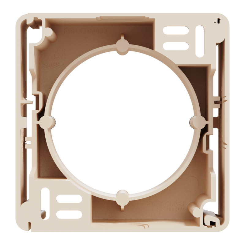 Коробка для поверхностного монтажа 1-пост бежевая [SDD112901] ABS-UV Sedna Design&Element Шнейдер Электрик