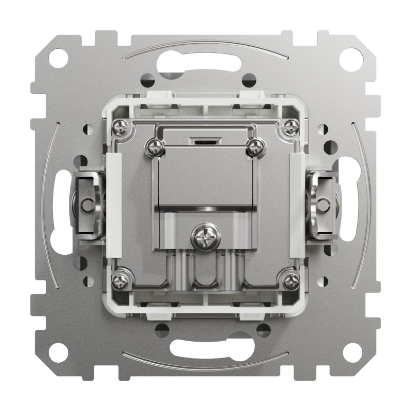 Розетка R/TV/SAT конечная 4дБ алюминий 73х73х41mm ABS-UV [SDD113481] Sedna Design & Elements Schneider Electric