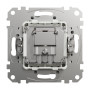 Розетка R/TV/SAT конечная 4дБ алюминий 73х73х41mm ABS-UV [SDD113481] Sedna Design & Elements Schneider Electric
