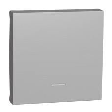 Клавиша для выключателя 2 модуля алюминий 45х45х9mm ABS-UV [NU920030N] Unica New Schneider Electric