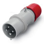 Силова вилка 3P+PE 32А 400В переносна IP44 [DIS2133236] Quadro ДКС