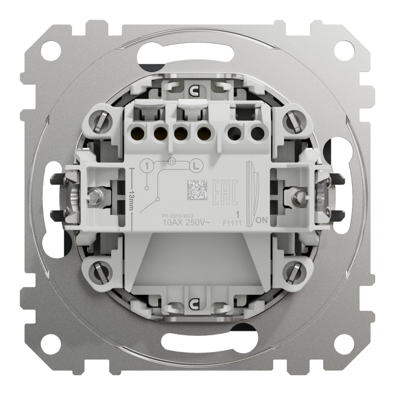 Картковий вимикач 10А Чорний 73х73х45mm ABS-UV [SDD114121] Sedna Design & Elements Schneider Electric