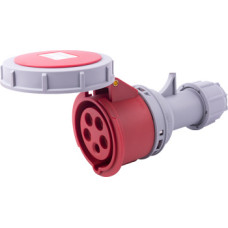 Силовая розетка 3P+N+PE 16А 400В переносная IP67 красная [i082015] E.NEXT e.socket.215.16.67