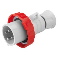 Силовая вилка 3P+E 16А 400В переносная IP67 красная [GW60030H] IEC 309 HP GEWISS