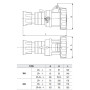 Силовая розетка 3P+E 16А 400В переносная IP67 красная [GW62030H] IEC 309 HP GEWISS