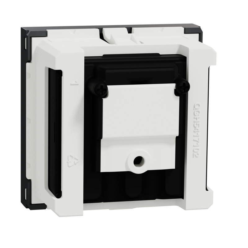 Розетка TV R Черный 45х45х28mm ABS-UV [NU345154] Unica New Schneider Electric