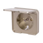 Панель для розетки с крышкой никель [ins0040081] E.NEXT e.lux.12391А.pn.wp.nikel