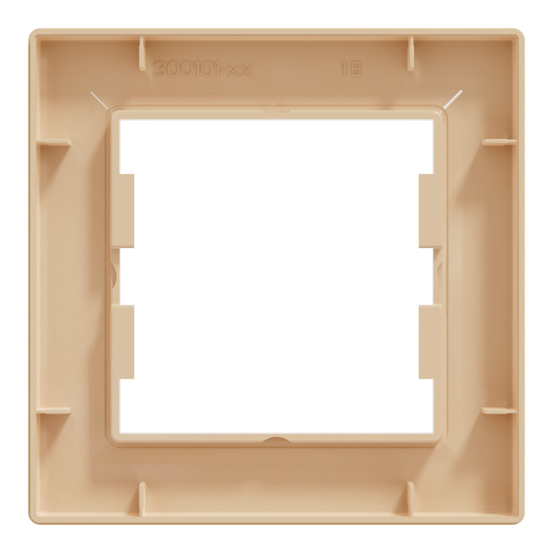 Рамка 1-постовая ASFORA 83x83x9mm кремовая [EPH5800123] Schneider Electric