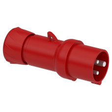 Силовая вилка 2P+E 16А 415В переносная IP44 красная [PKX16M433] PratiKa Schneider Electric