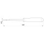 Викрутка-індикатор 4,5x155мм прямий SL 100-500V AC [t001103] e.tool.test03 E.NEXT