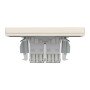 Розетка компьютерная с рамкой RJ45 UTP кат.6 Asfora слоновая кость ABS [EPH4800123] Шнейдер Электрик
