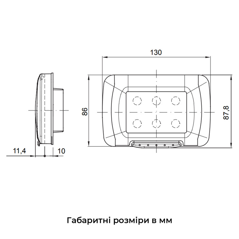 Панель герметична 3 модуля 130x87,8x21,4мм IP55 білий [GW22451] 27 Combi Gewiss