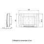 Панель герметична 3 модуля 130x87,8x21,4мм IP55 білий [GW22451] 27 Combi Gewiss