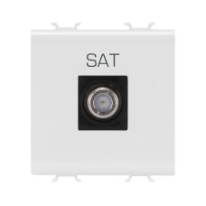 TV/SAT розетка конечная Chorusmart сатиновая белая [GW15377] Gewiss