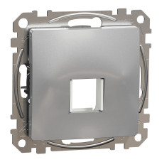 Центральная плата для одинарного разъема Keystone алюминий 73х73х35mm ABS-UV [SDD113421] Sedna Design & Elements Schneider Electric